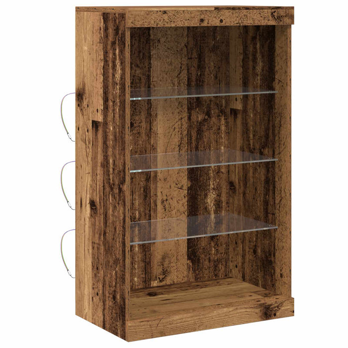 Bufet LED Lemn vechi 60,5 x 37 x 100 cm Lemn compozit - WALTI WALTI
