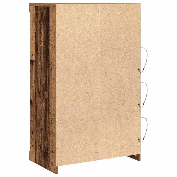 Bufet LED Lemn vechi 60,5 x 37 x 100 cm Lemn compozit - WALTI WALTI