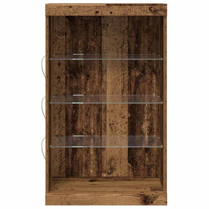 Bufet LED Lemn vechi 60,5 x 37 x 100 cm Lemn compozit - WALTI WALTI