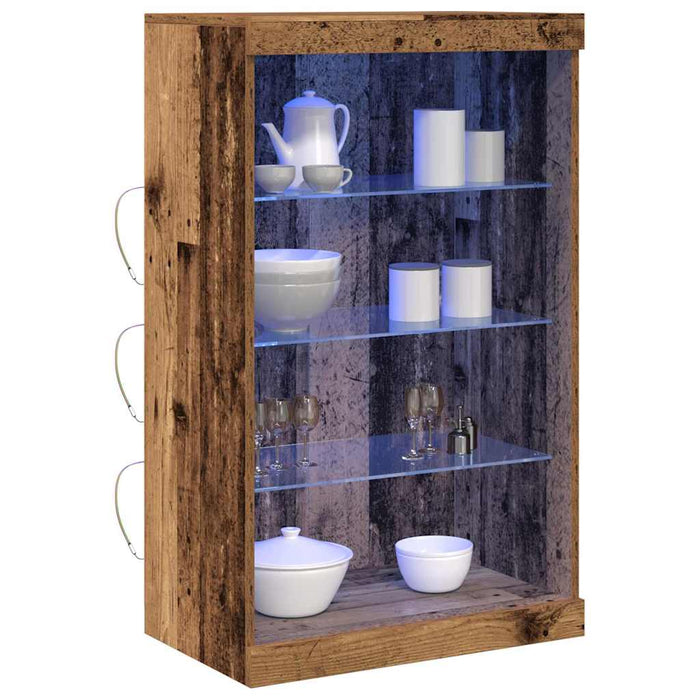 Bufet LED Lemn vechi 60,5 x 37 x 100 cm Lemn compozit - WALTI WALTI