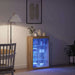Bufet LED Stejar Artizanal 60,5 x 37 x 100 cm Lemn compozit - WALTI WALTI