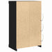 Bufet LED Stejar Negru 60,5 x 37 x 100 cm Lemn compozit - WALTI WALTI