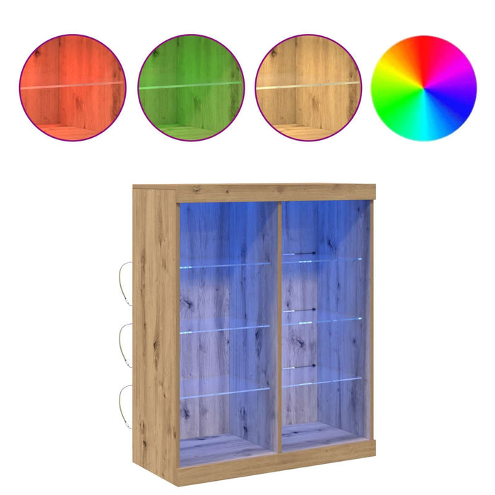 Bufet LED Stejar Artizanal 41 x 37 x 100 cm Lemn compozit - WALTI WALTI