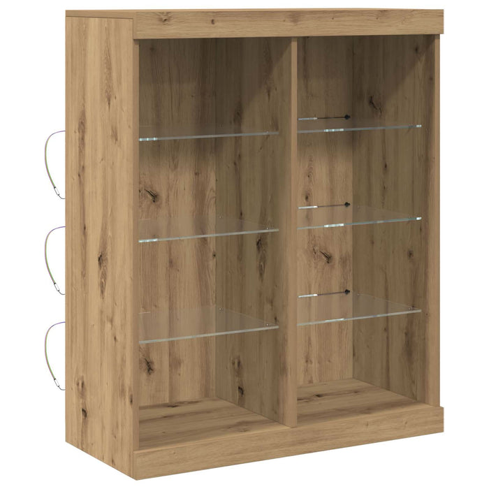 Bufet LED Stejar Artizanal 41 x 37 x 100 cm Lemn compozit - WALTI WALTI