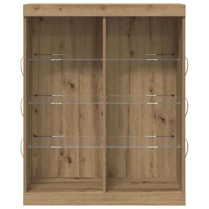 Bufet LED Stejar Artizanal 41 x 37 x 100 cm Lemn compozit - WALTI WALTI