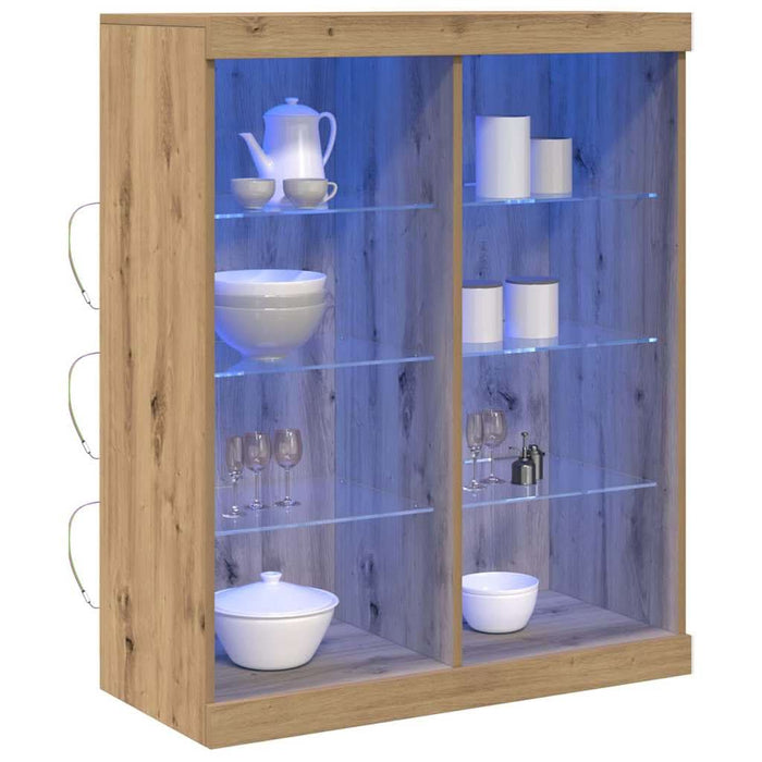 Bufet LED Stejar Artizanal 41 x 37 x 100 cm Lemn compozit - WALTI WALTI