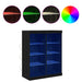 Bufet LED Stejar Negru 41 x 37 x 100 cm Lemn compozit - WALTI WALTI