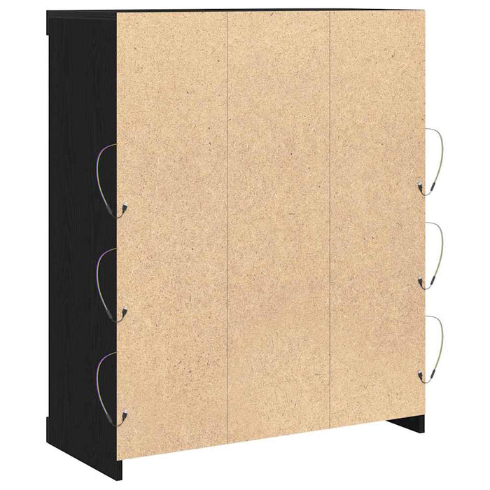 Bufet LED Stejar Negru 41 x 37 x 100 cm Lemn compozit - WALTI WALTI