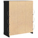 Bufet LED Stejar Negru 41 x 37 x 100 cm Lemn compozit - WALTI WALTI