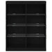 Bufet LED Stejar Negru 41 x 37 x 100 cm Lemn compozit - WALTI WALTI
