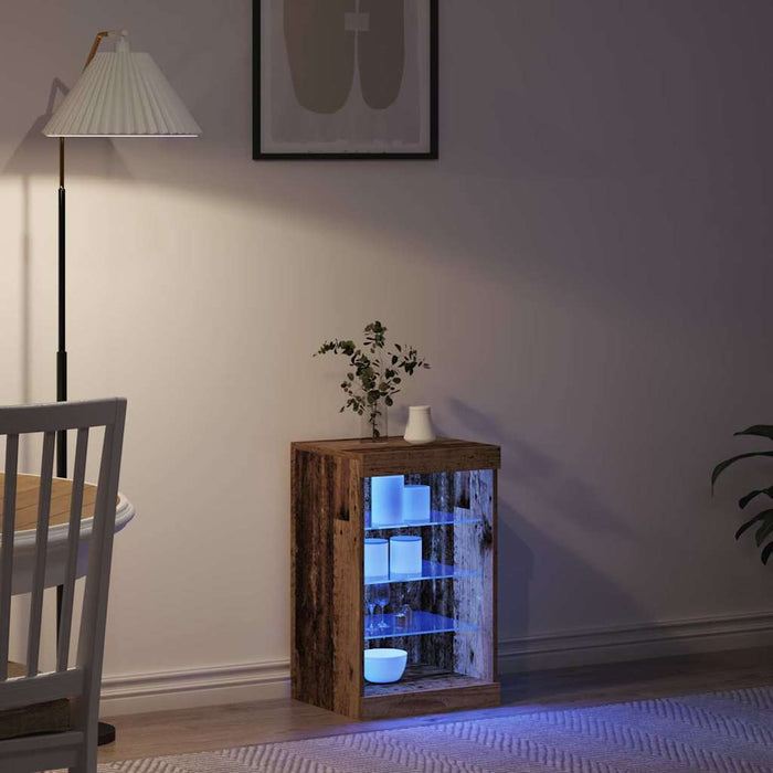 Bufet LED Lemn vechi 41 x 37 x 67 cm Lemn compozit - WALTI WALTI