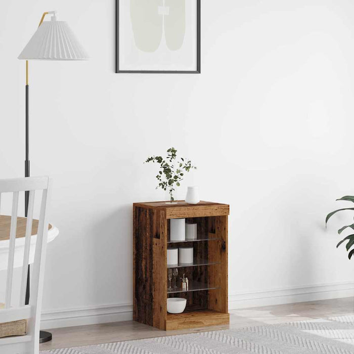 Bufet LED Lemn vechi 41 x 37 x 67 cm Lemn compozit - WALTI WALTI