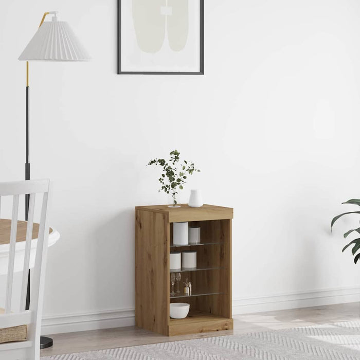 Bufet LED Stejar Artizanal 41 x 37 x 67 cm Lemn compozit - WALTI WALTI