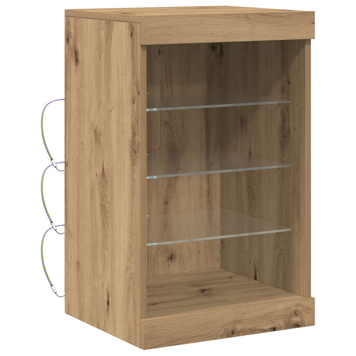 Bufet LED Stejar Artizanal 41 x 37 x 67 cm Lemn compozit - WALTI WALTI