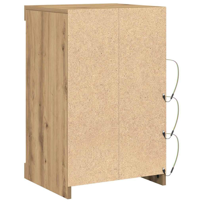 Bufet LED Stejar Artizanal 41 x 37 x 67 cm Lemn compozit - WALTI WALTI