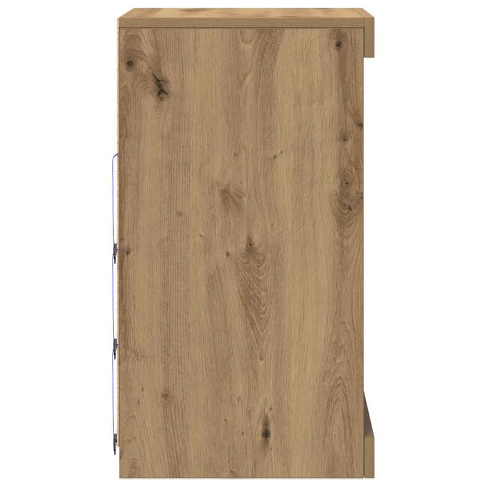 Bufet LED Stejar Artizanal 41 x 37 x 67 cm Lemn compozit - WALTI WALTI