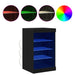 Bufet LED Stejar Negru 41 x 37 x 67 cm Lemn compozit - WALTI WALTI
