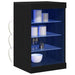 Bufet LED Stejar Negru 41 x 37 x 67 cm Lemn compozit - WALTI WALTI