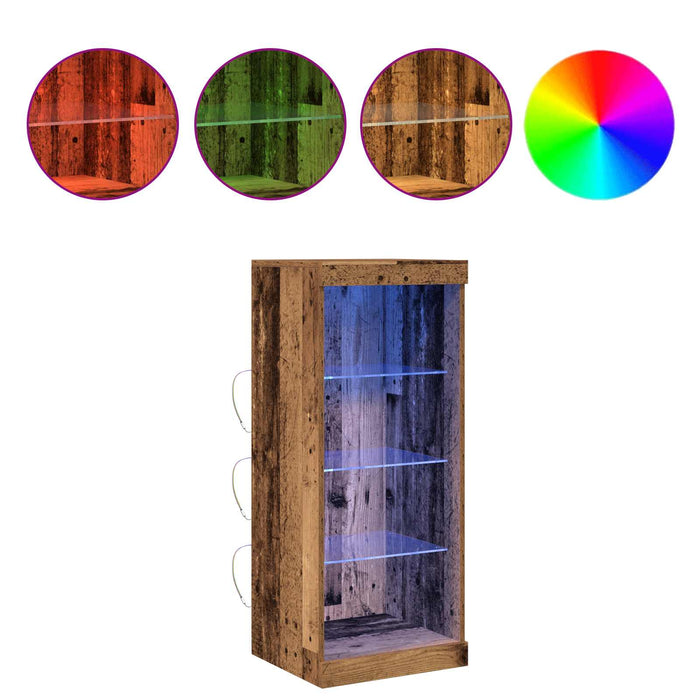 Bufet LED Lemn vechi 41 x 37 x 100 cm Lemn compozit - WALTI WALTI