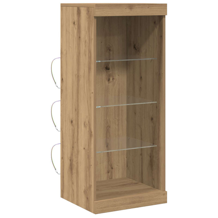 Bufet LED Stejar Artizanal 41 x 37 x 100 cm Lemn compozit - WALTI WALTI