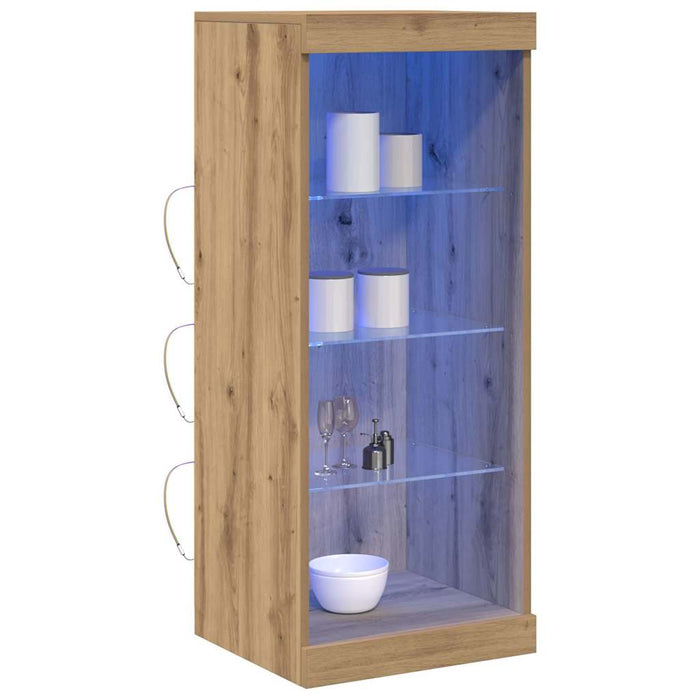 Bufet LED Stejar Artizanal 41 x 37 x 100 cm Lemn compozit - WALTI WALTI