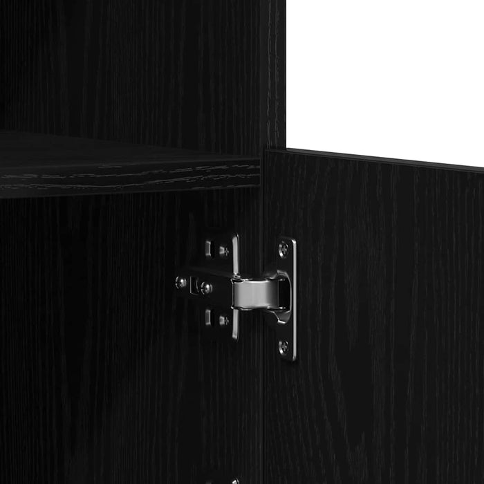 Bufet LED Stejar Negru 41 x 37 x 100 cm Lemn compozit - WALTI WALTI