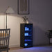 Bufet LED Stejar Negru 41 x 37 x 100 cm Lemn compozit - WALTI WALTI