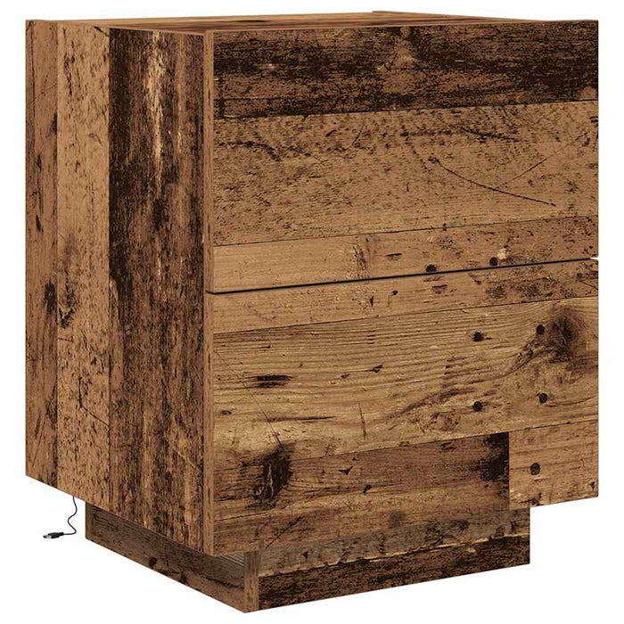 Dulap de noapte Lemn vechi 45 x 40 x 55 cm Lemn compozit - WALTI WALTI