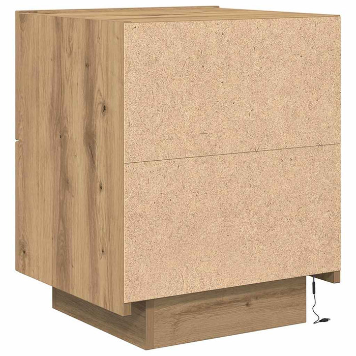 Dulap de noapte 2 pcs Stejar Artizanal 45 x 40 x 55 cm - WALTI WALTI