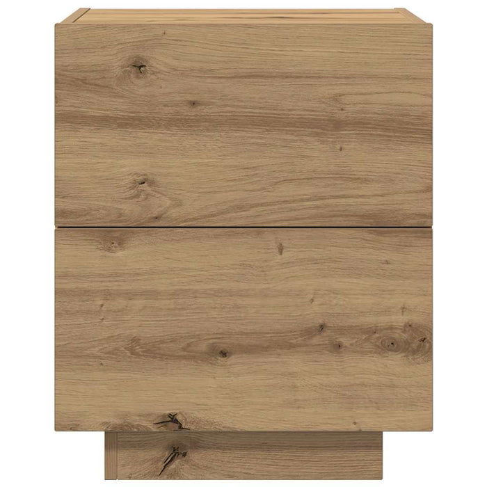 Dulap de noapte 2 pcs Stejar Artizanal 45 x 40 x 55 cm - WALTI WALTI