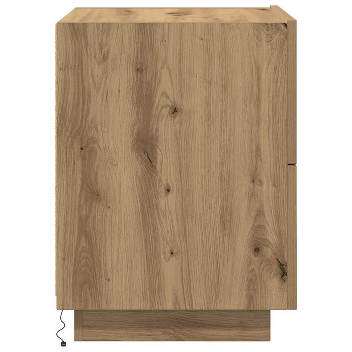 Dulap de noapte 2 pcs Stejar Artizanal 45 x 40 x 55 cm - WALTI WALTI