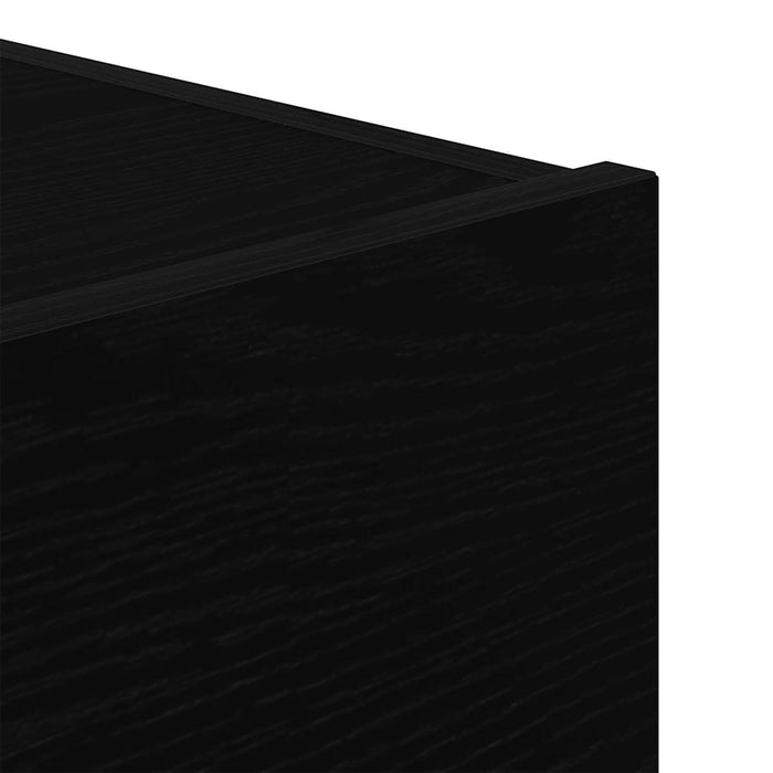 Dulap de noapte Stejar Negru 45 x 40 x 55 cm Lemn compozit - WALTI WALTI