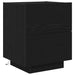 Dulap de noapte Stejar Negru 45 x 40 x 55 cm Lemn compozit - WALTI WALTI