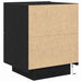Dulap de noapte Stejar Negru 45 x 40 x 55 cm Lemn compozit - WALTI WALTI
