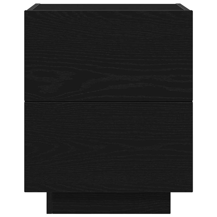 Dulap de noapte Stejar Negru 45 x 40 x 55 cm Lemn compozit - WALTI WALTI
