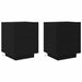 Dulap de noapte cu sertar 2 pcs Stejar Negru 45 x 40 x 55 cm - WALTI WALTI