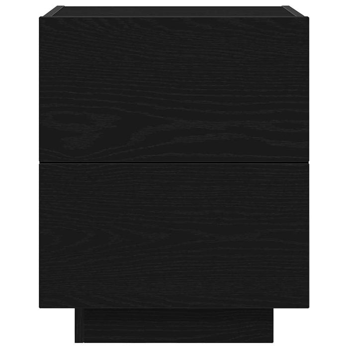 Dulap de noapte cu sertar 2 pcs Stejar Negru 45 x 40 x 55 cm - WALTI WALTI