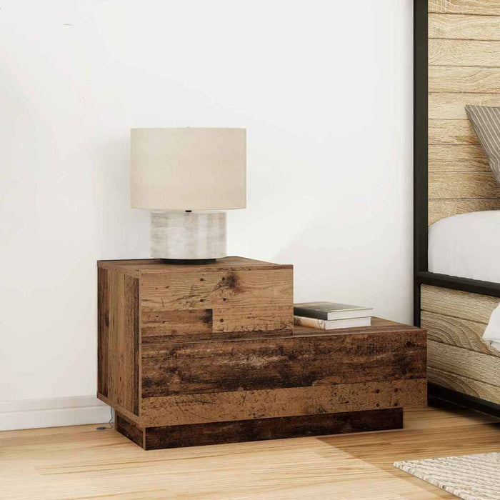 Dulap de noapte Lemn vechi 70 x 36 x 40,5 cm Lemn compozit - WALTI WALTI