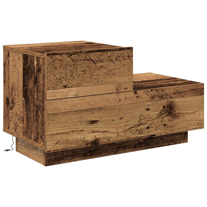 Dulap de noapte Lemn vechi 70 x 36 x 40,5 cm Lemn compozit - WALTI WALTI