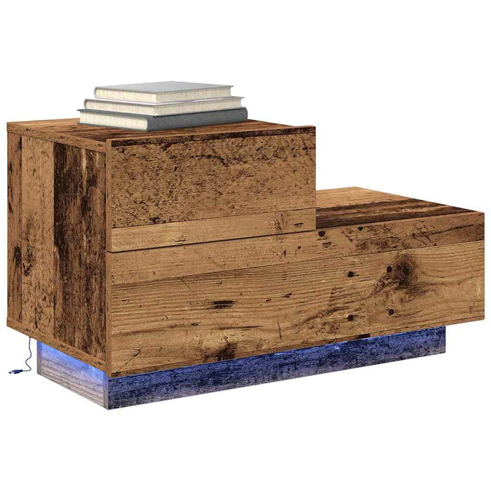 Dulap de noapte Lemn vechi 70 x 36 x 40,5 cm Lemn compozit - WALTI WALTI