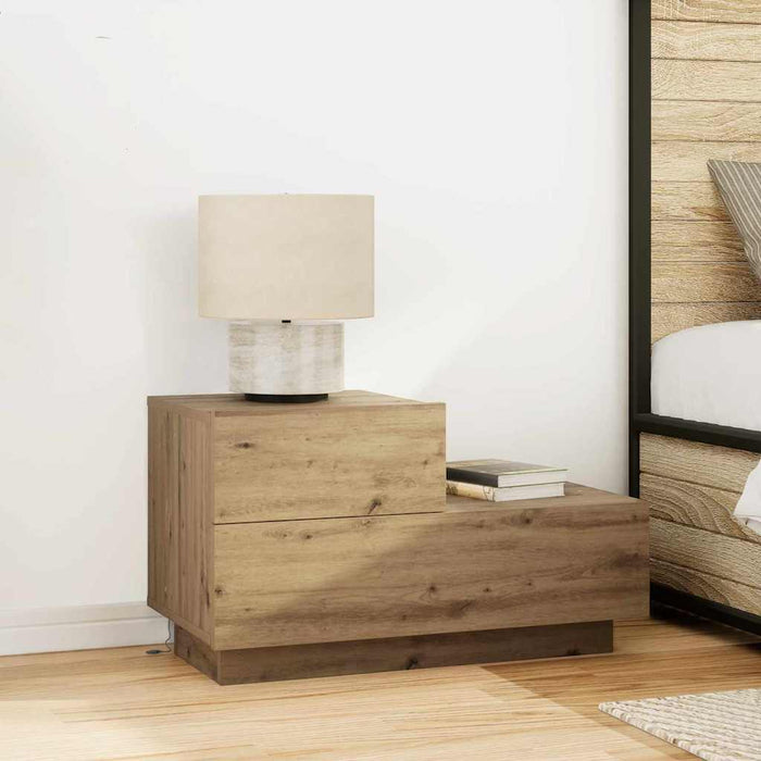 Dulap de noapte cu sertar Stejar Artizanal 70 x 36 x 40,5 cm - WALTI WALTI