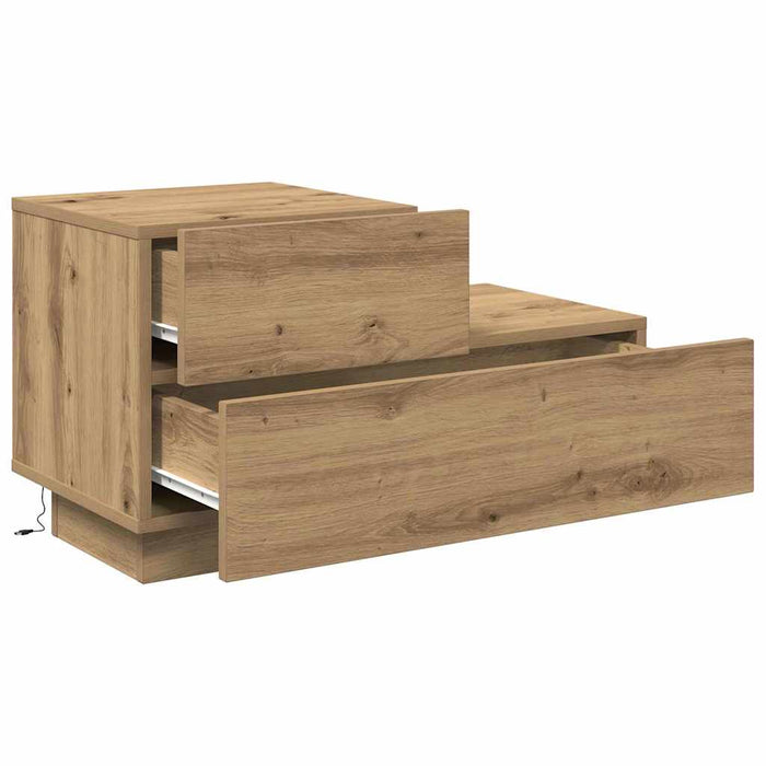 Dulap de noapte cu sertar Stejar Artizanal 70 x 36 x 40,5 cm - WALTI WALTI