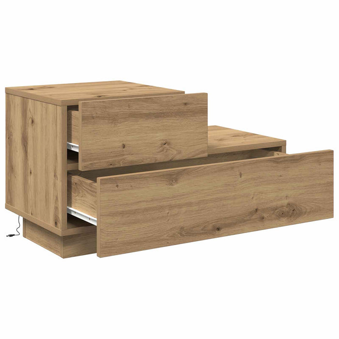Dulap de noapte cu sertar Stejar Artizanal 70 x 36 x 40,5 cm - WALTI WALTI
