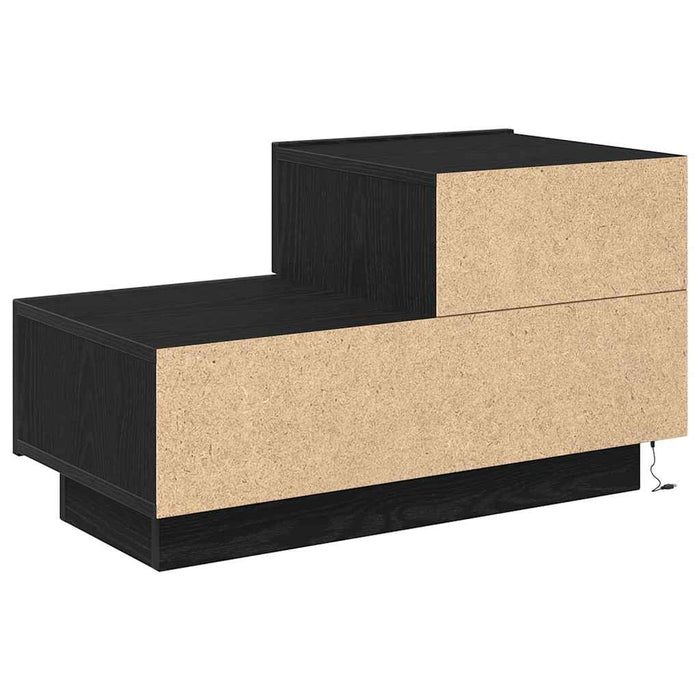 Dulap de noapte Stejar Negru 70 x 36 x 40,5 cm Lemn compozit - WALTI WALTI