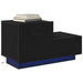 Dulap de noapte Stejar Negru 70 x 36 x 40,5 cm Lemn compozit - WALTI WALTI