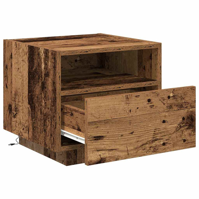 Dulap de noapte Lemn vechi 40 x 39 x 37 cm Lemn compozit - WALTI WALTI