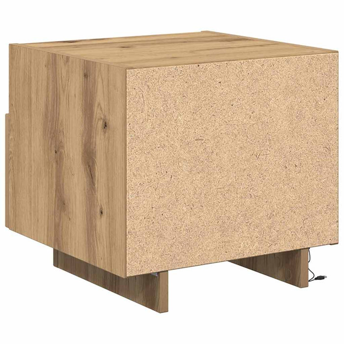 Dulap de noapte Stejar Artizanal 40 x 39 x 37 cm Lemn compozit - WALTI WALTI