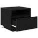 Dulap de noapte Stejar Negru 40 x 39 x 37 cm Lemn compozit - WALTI WALTI