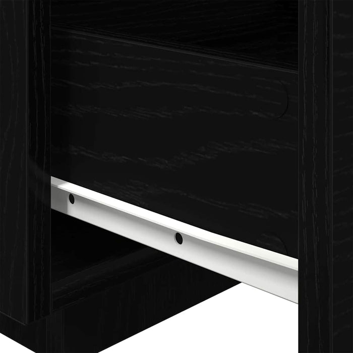 Dulap de noapte cu sertar 2 pcs Stejar Negru 40 x 39 x 37 cm - WALTI WALTI