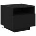 Dulap de noapte cu sertar 2 pcs Stejar Negru 40 x 39 x 37 cm - WALTI WALTI